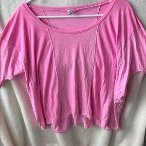 Splendid made in USA oversized short sleeve Pink Women's Top